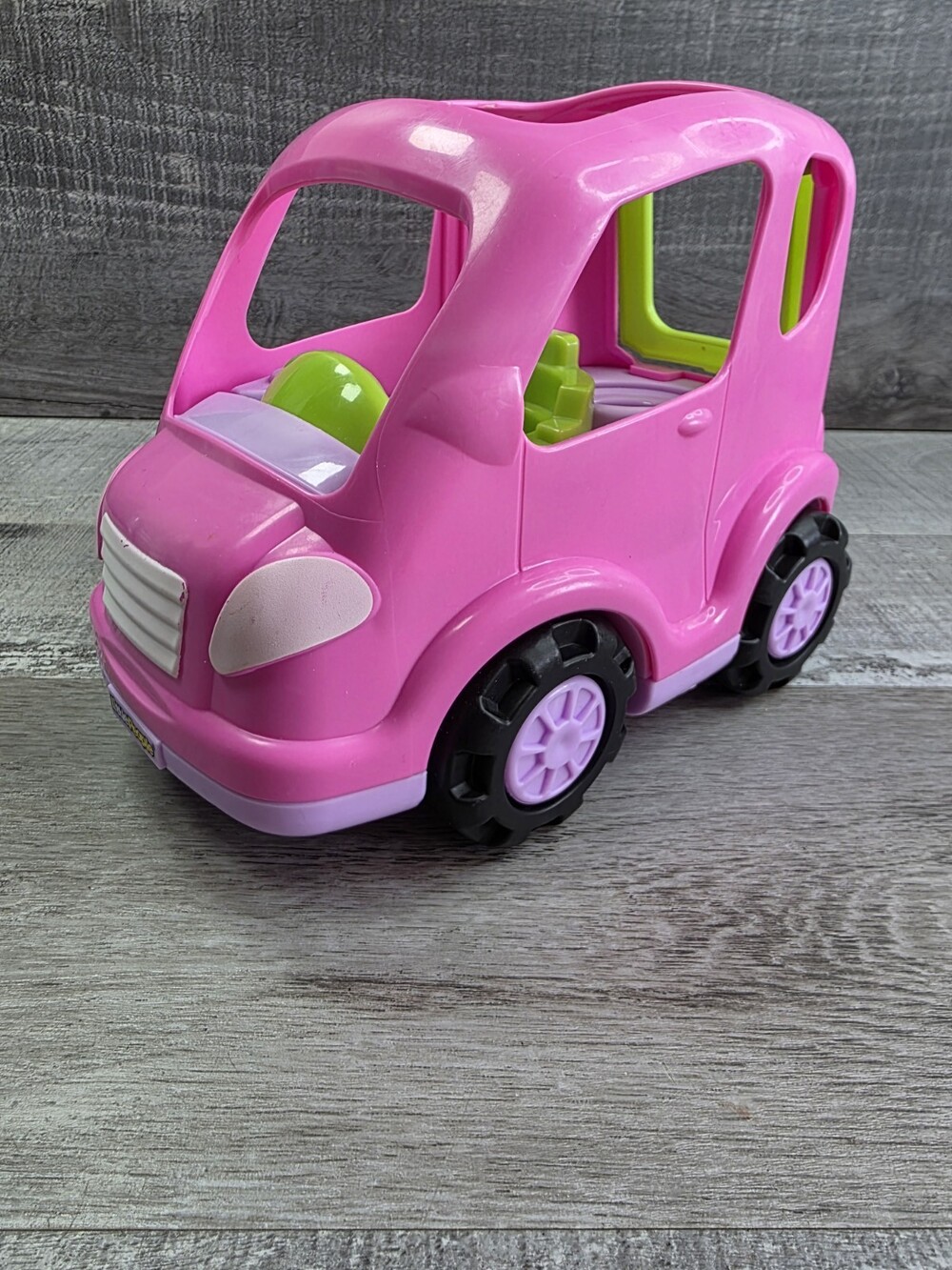 Little People Family Van SUV Pink All Around Car Music Sounds Travel Mattel b229
